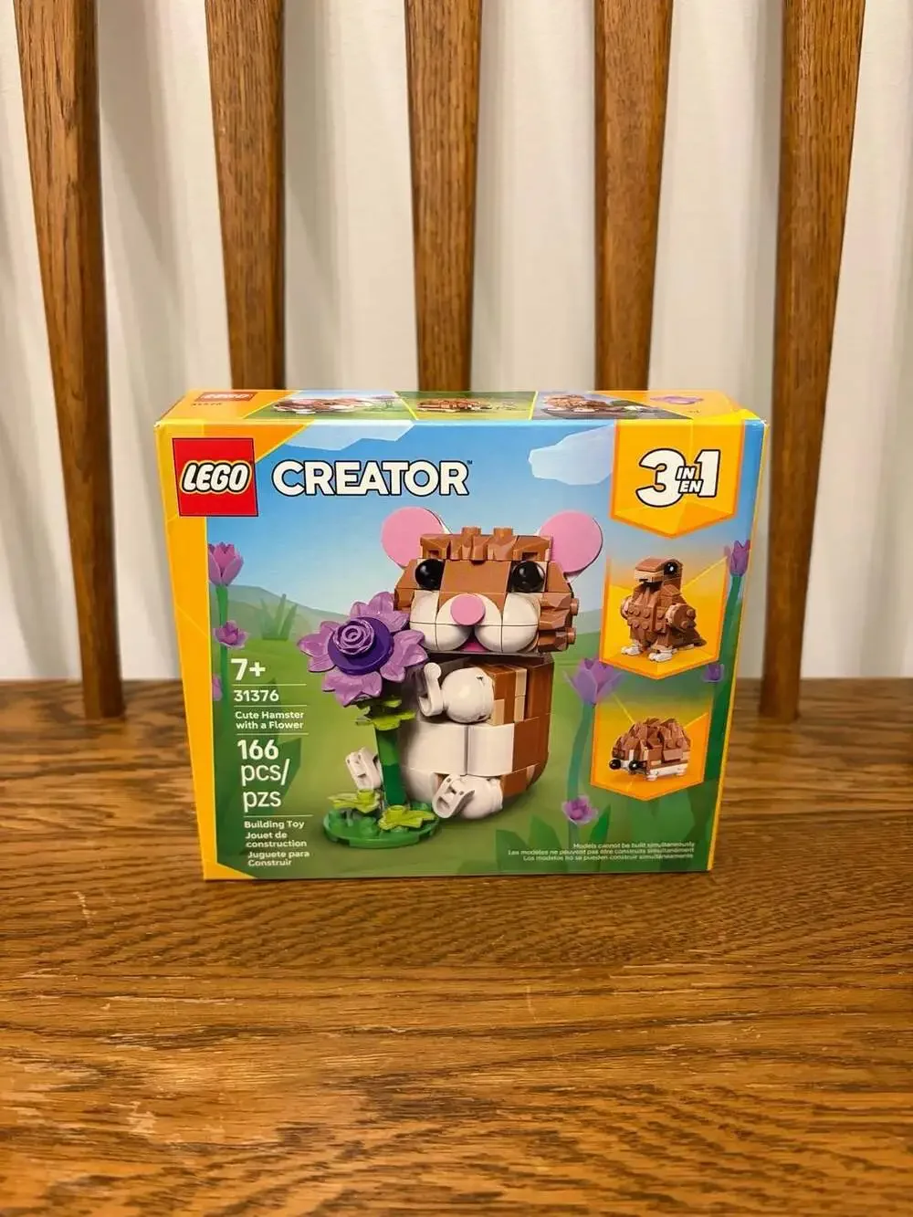LEGO Creator 3-in-1 Cute Hamster with a Flower Set 31376